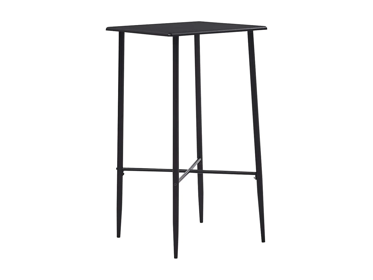 Table de bar Noir 60x60x111 cm MDF