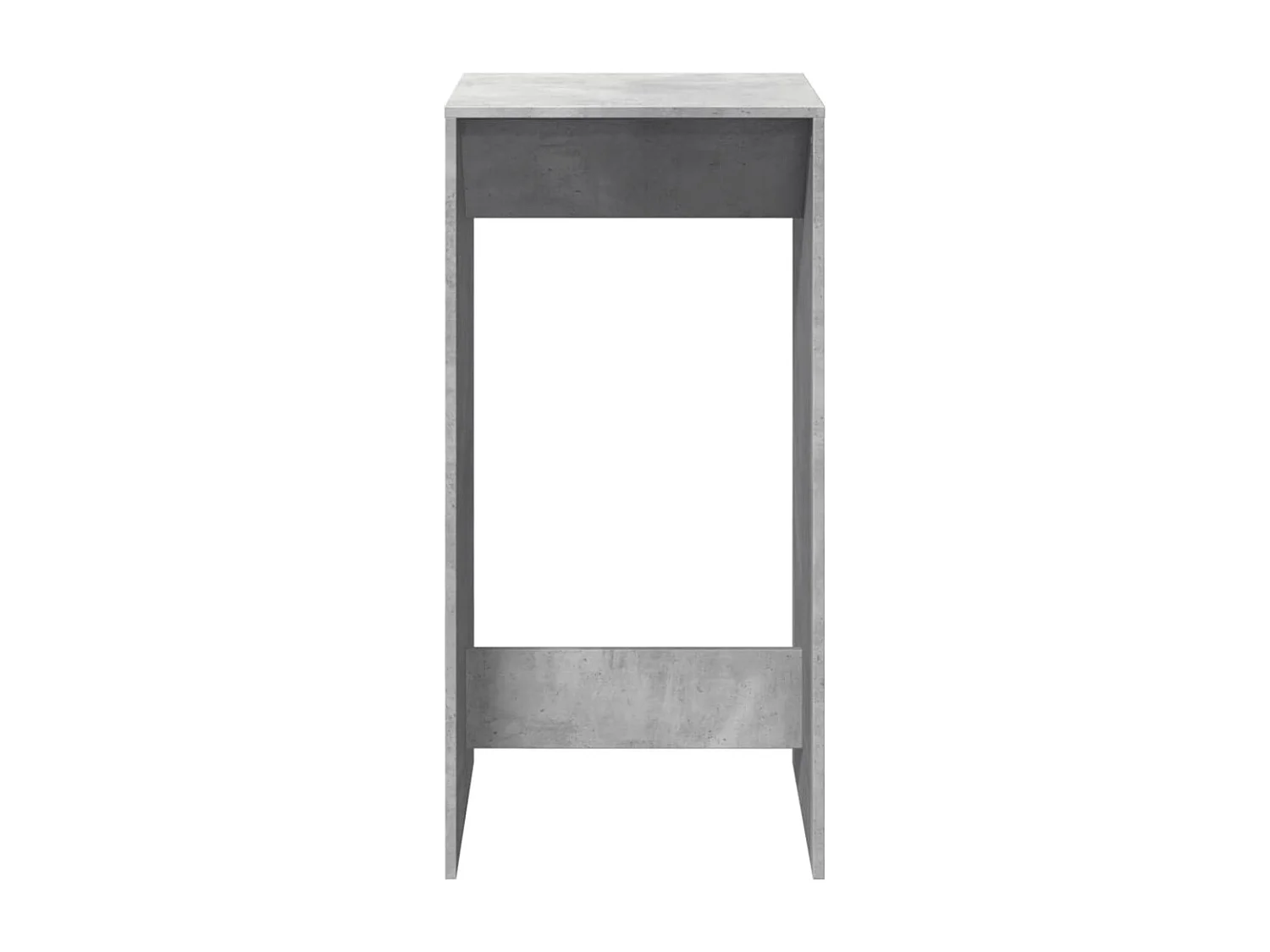 Table de bar gris béton 51x50x103,5 cm bois d'ingénierie