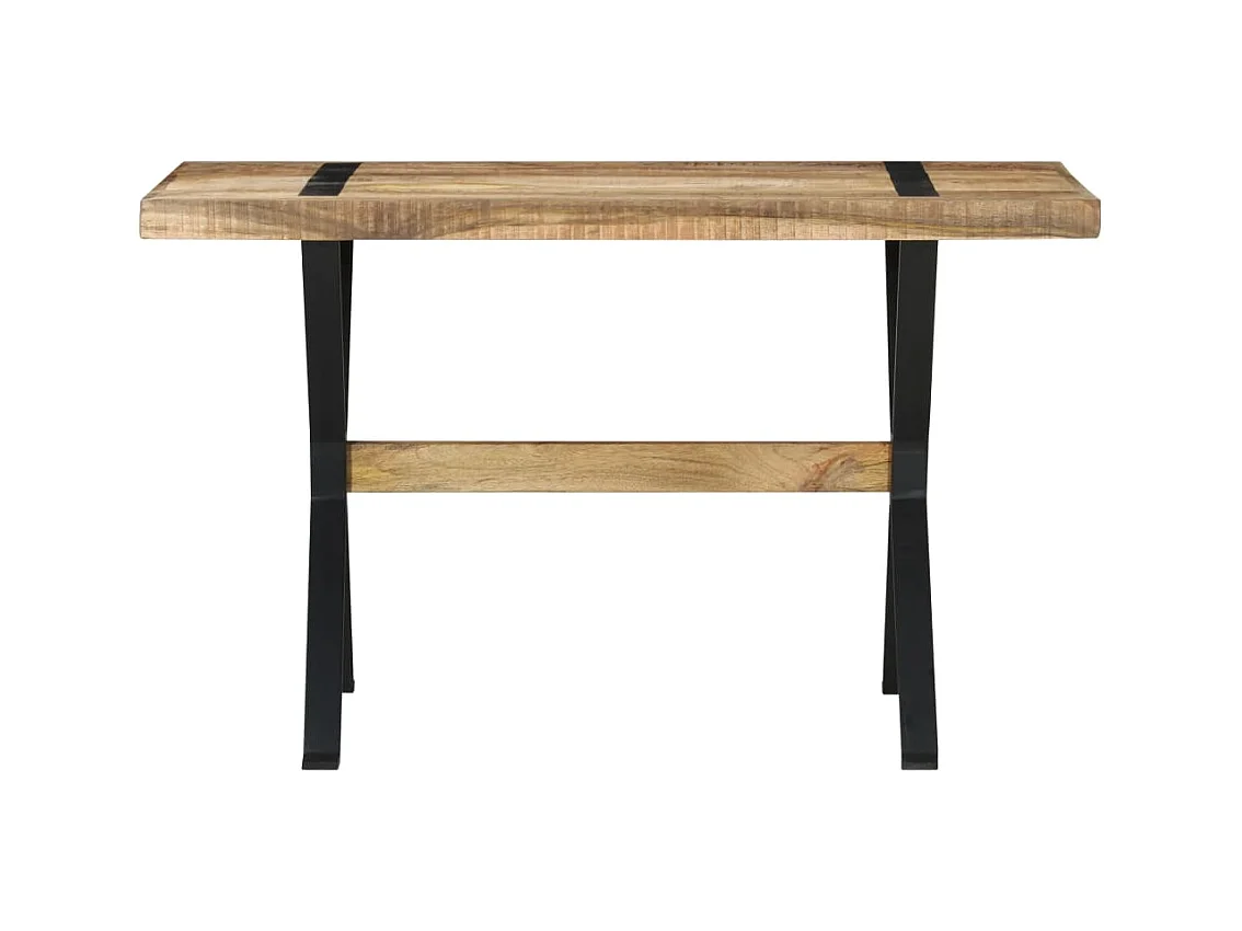 Eettafel 120x60x76 cm ruw mangohout