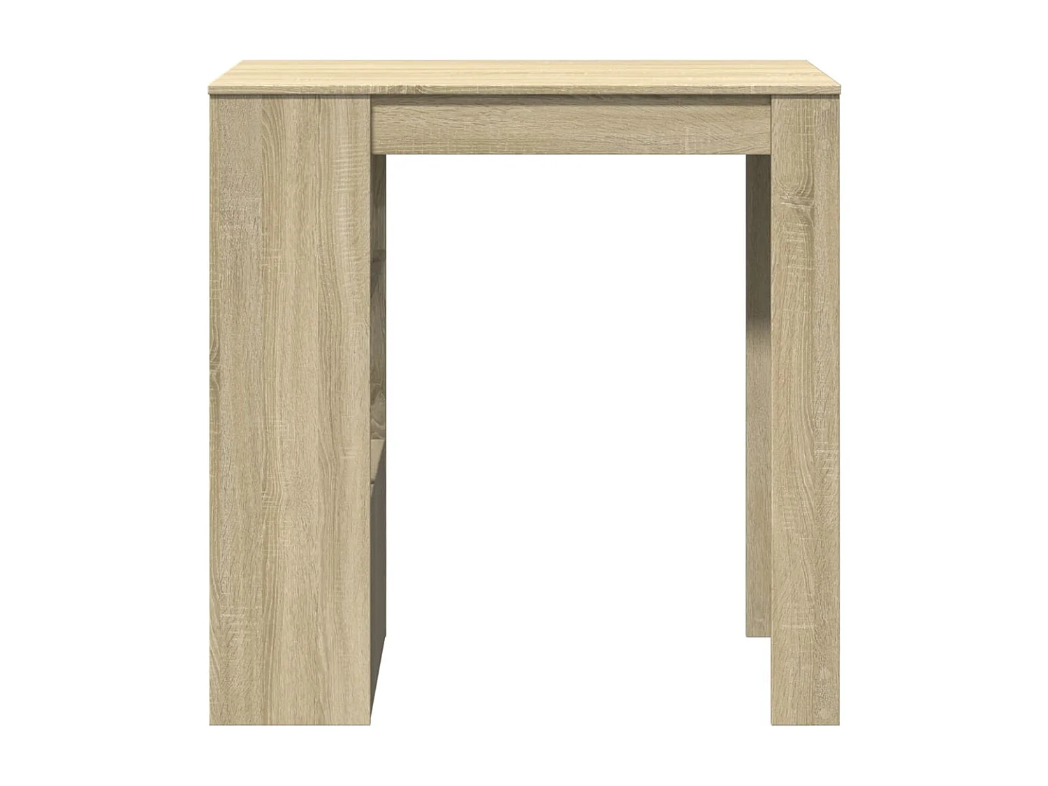 Tavolo Bar con Rastrelliera Sonoma 102x50x103,5 cm Multistrato