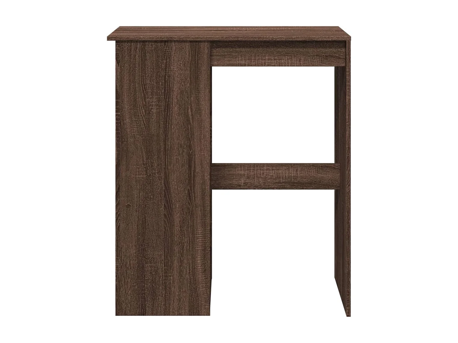 Table de bar avec étagères chêne marron bois d'ingénierie