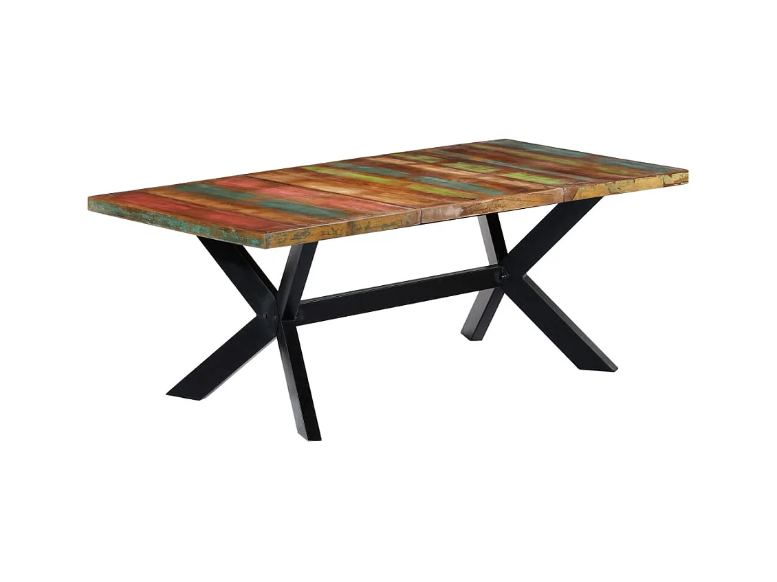 Table à manger 200x100x75 cm Bois de récupération solide