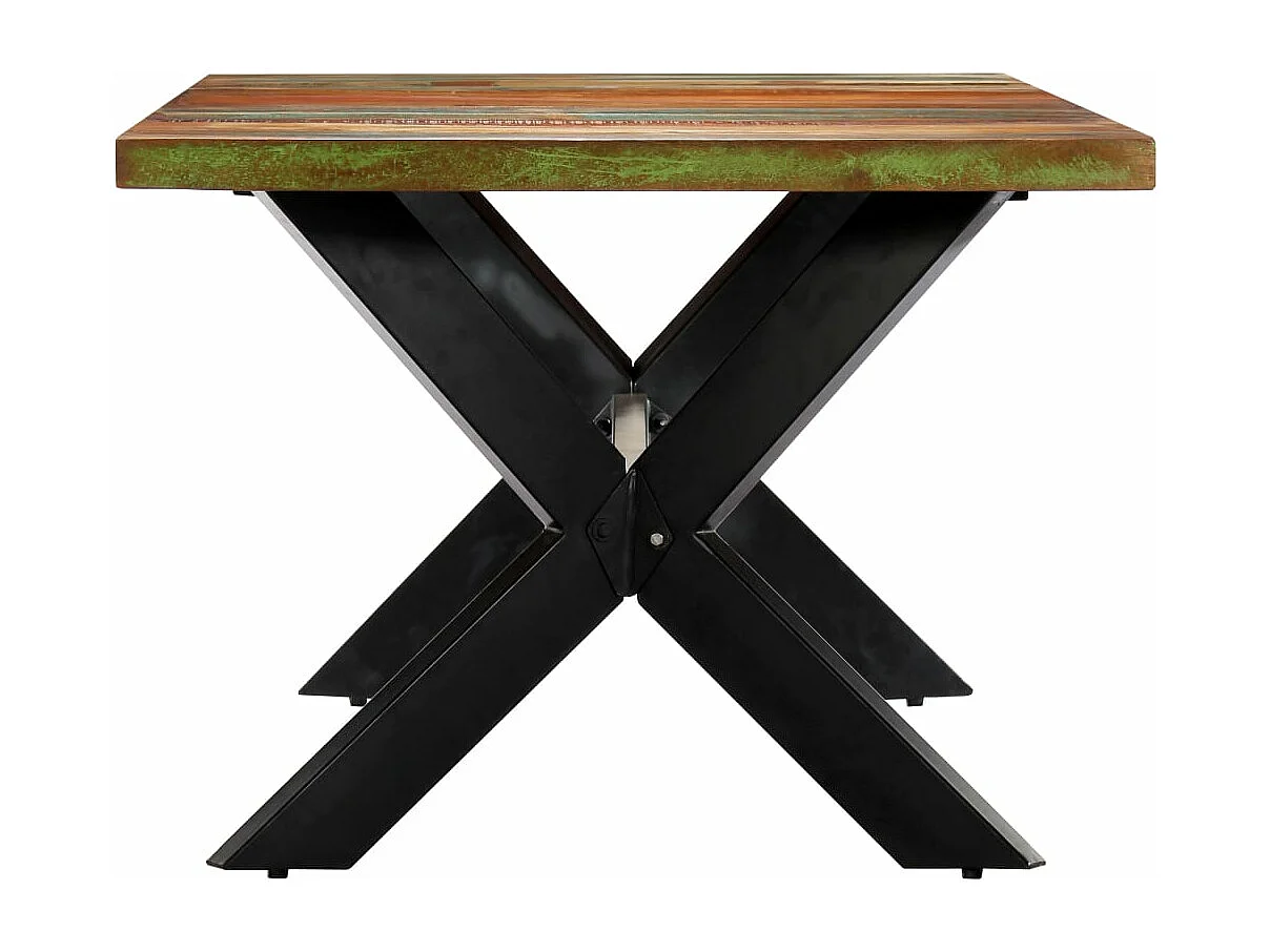 Tavolo da Pranzo 200x100x75 cm in Legno Massello di Recupero