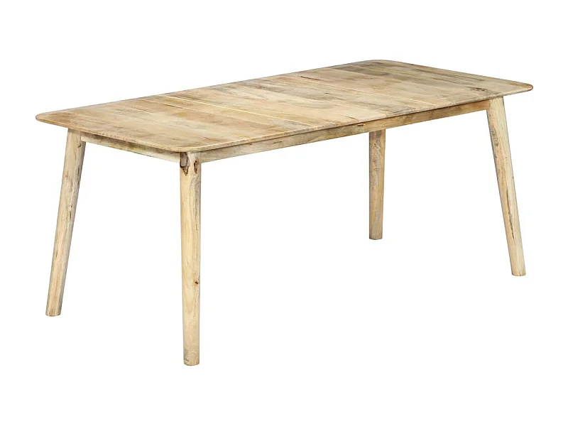 Mesa de jantar madeira de mangueira maciça 180x90x76 cm