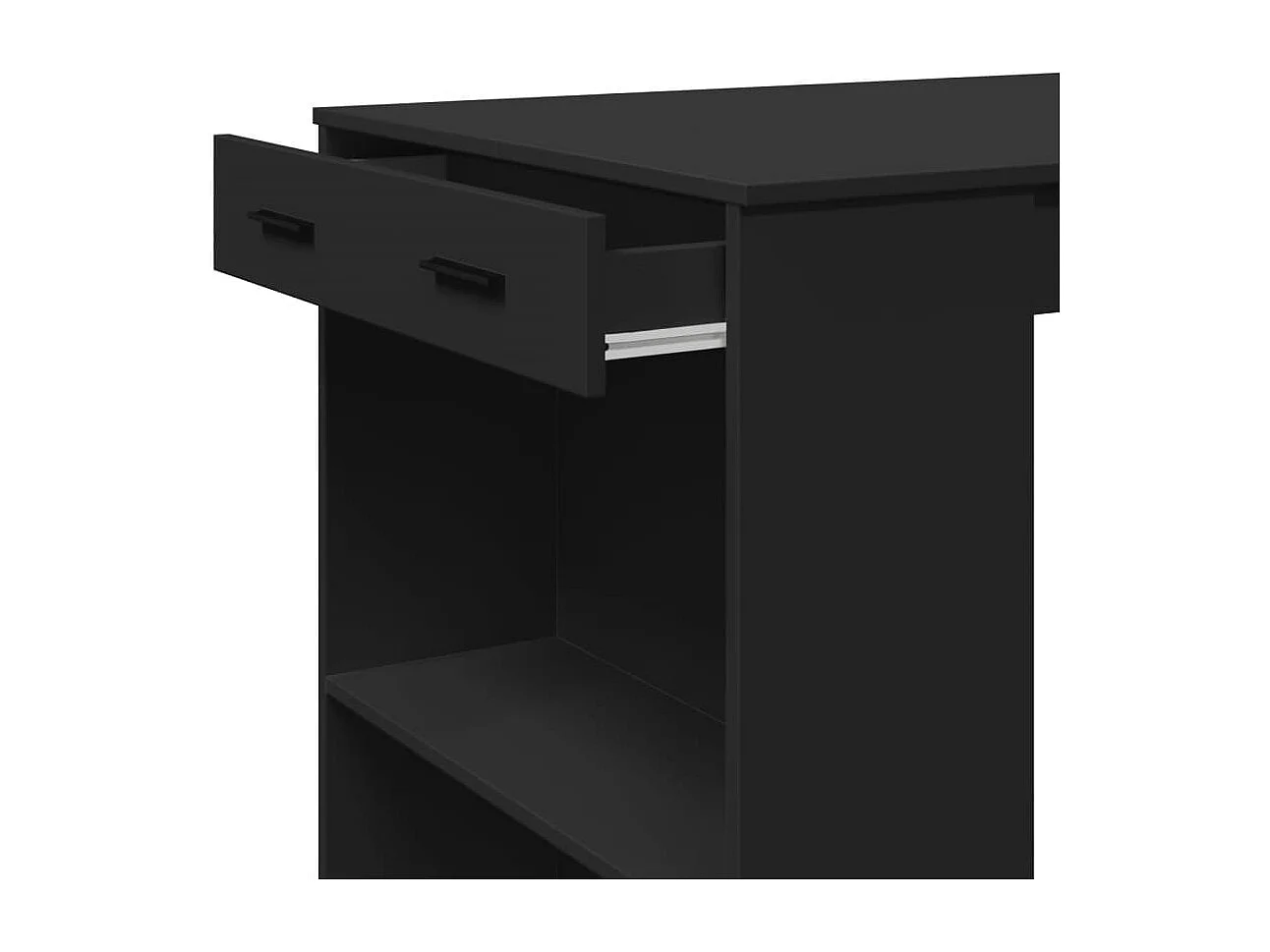 Mesa de bar 102x70x103,5 cm derivados de madeira preto
