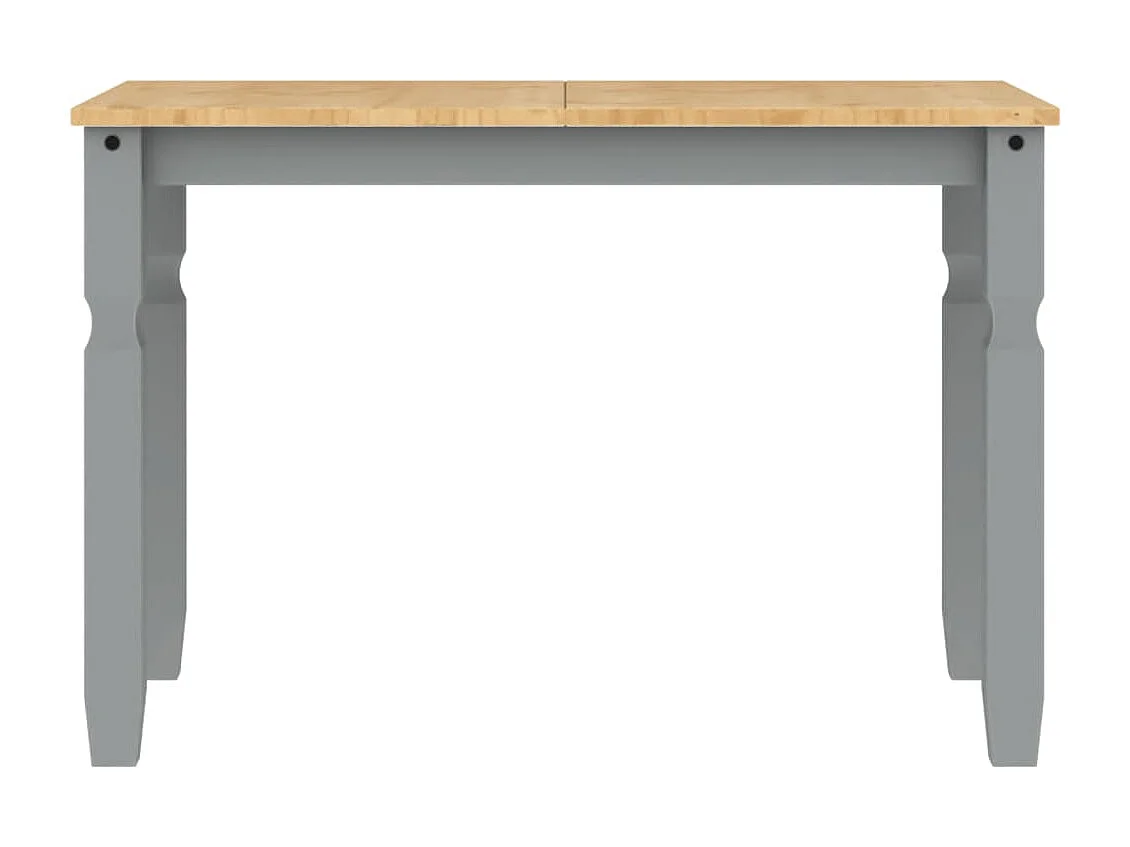 Mesa de jantar Corona 112x60x75 cm madeira pinho maciça cinza