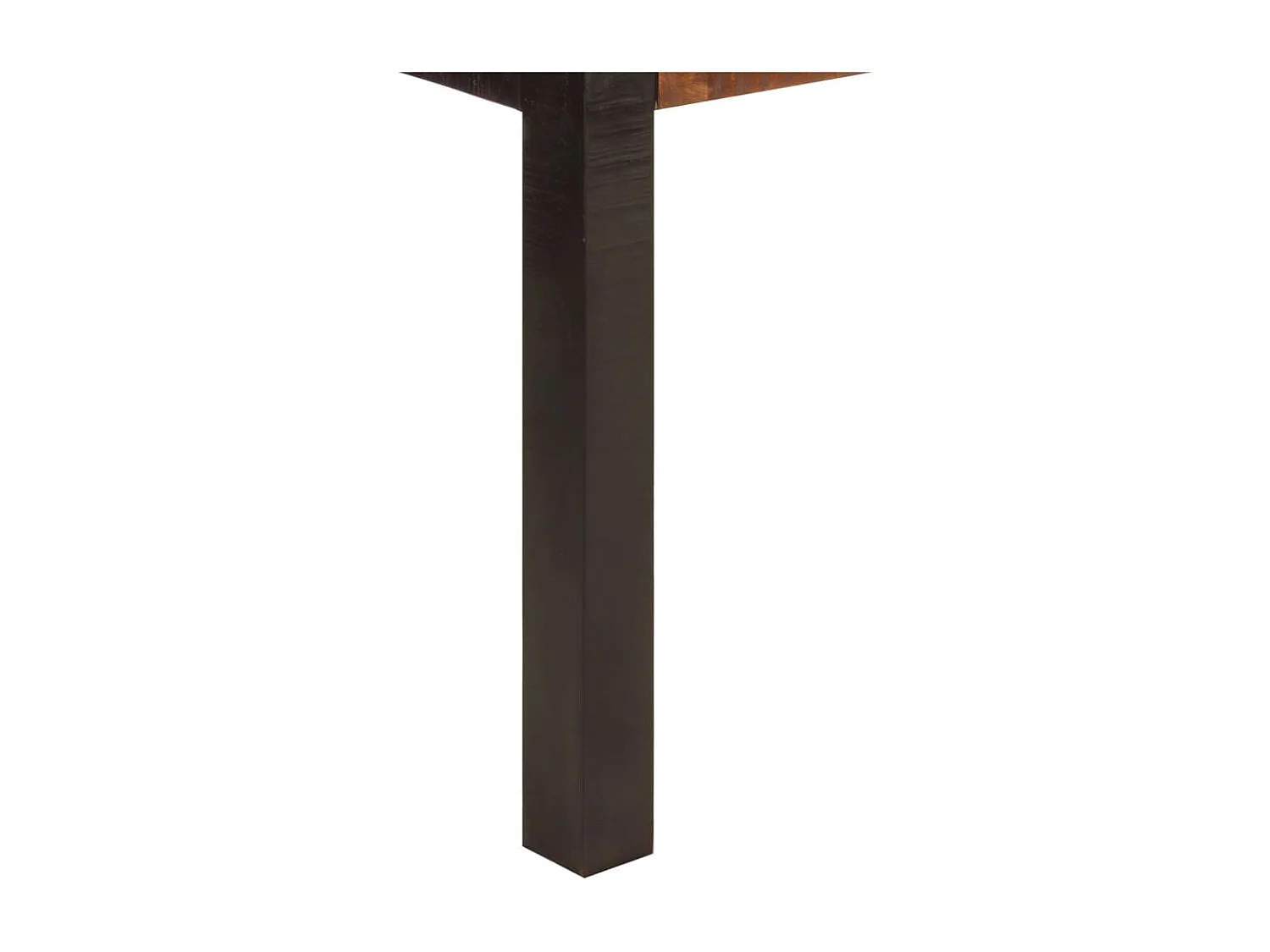 Table à dîner marron miel 120x60x76 cm bois de manguier massif