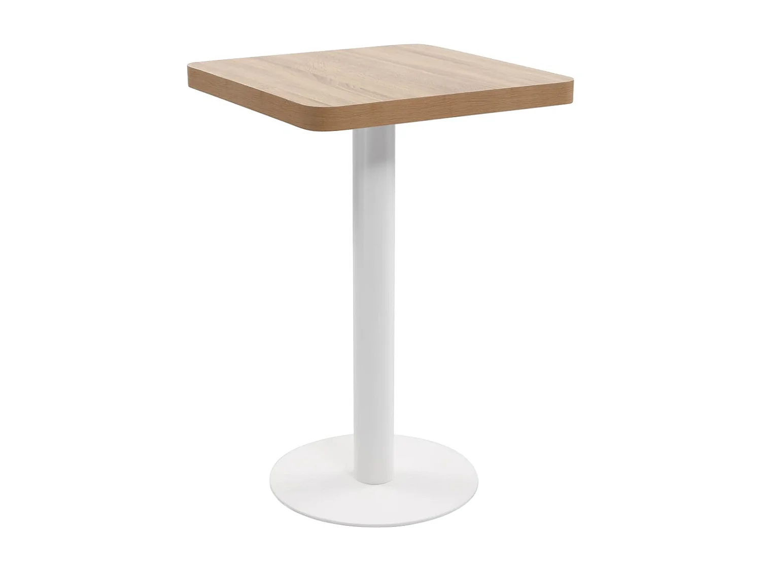 Table de bistro Marron clair 50x50 cm MDF