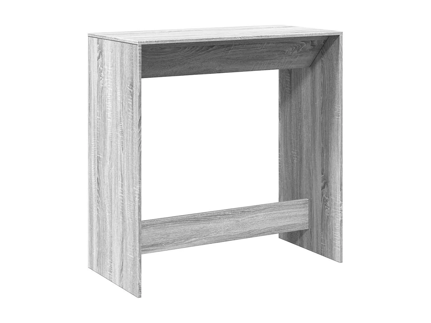 Mesa de bar 102x50x103,5cm derivados de madeira cinzento sonoma