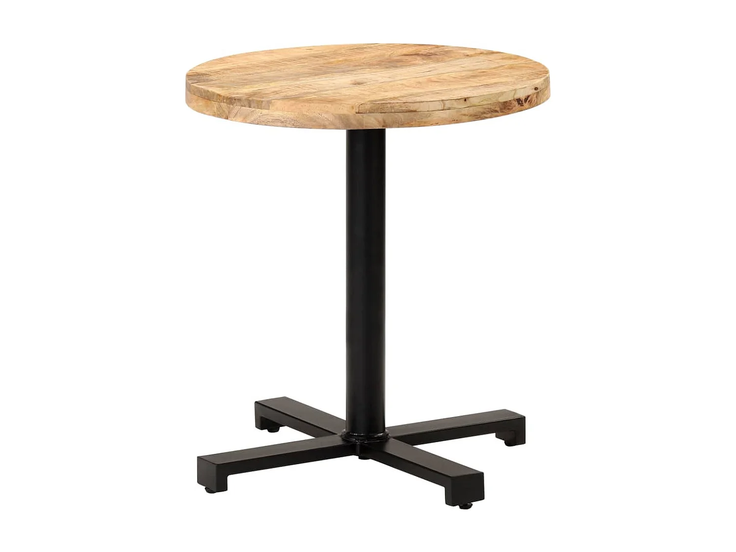 Bistrotafel rond Ø70x75 cm ruw mangohout