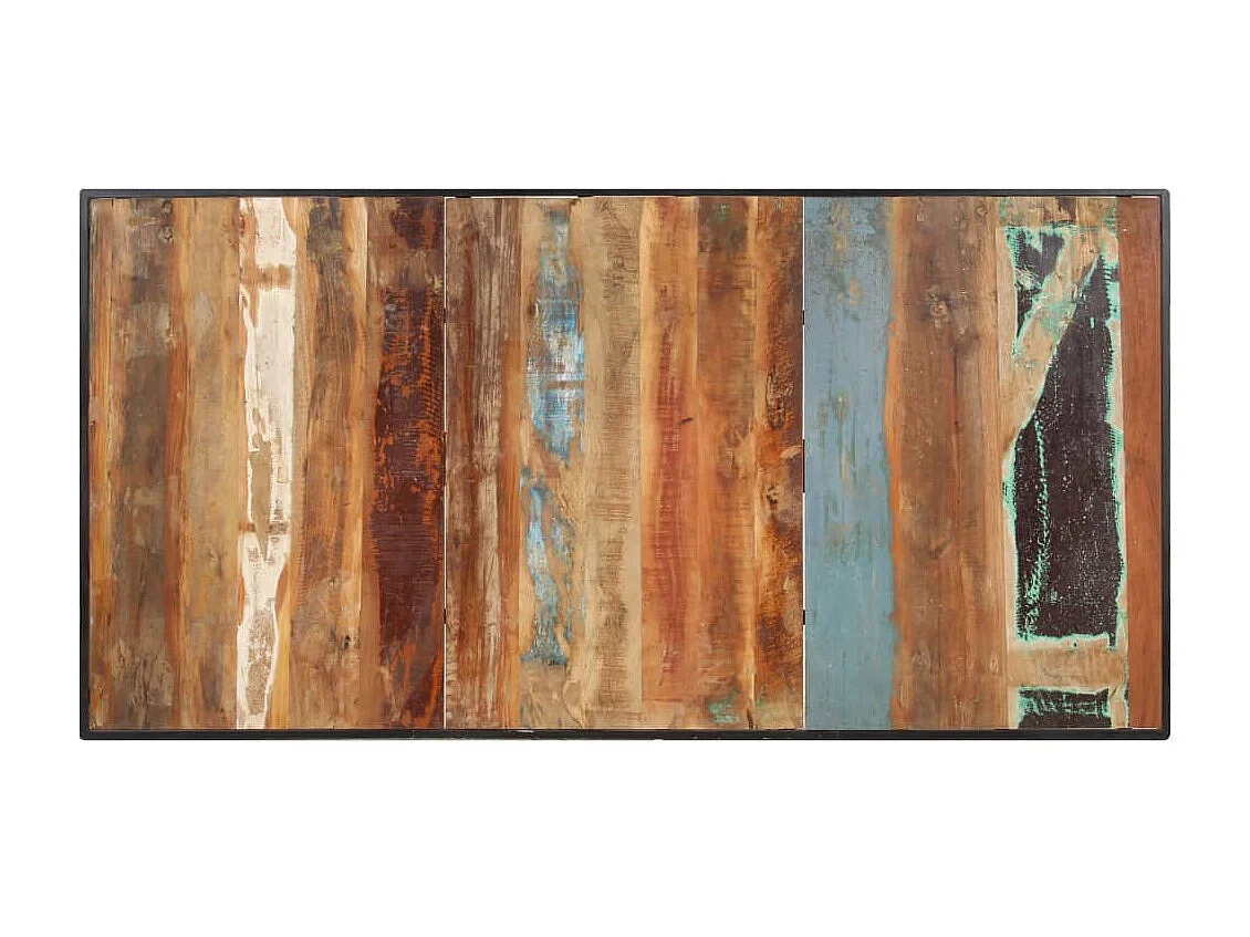 Mesa de jantar 180 cm madeira recuperada maciça