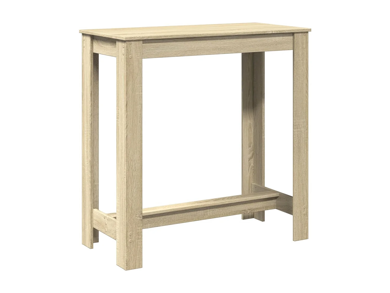 Table de bar chêne sonoma 102x50x103,5 cm bois d'ingénierie
