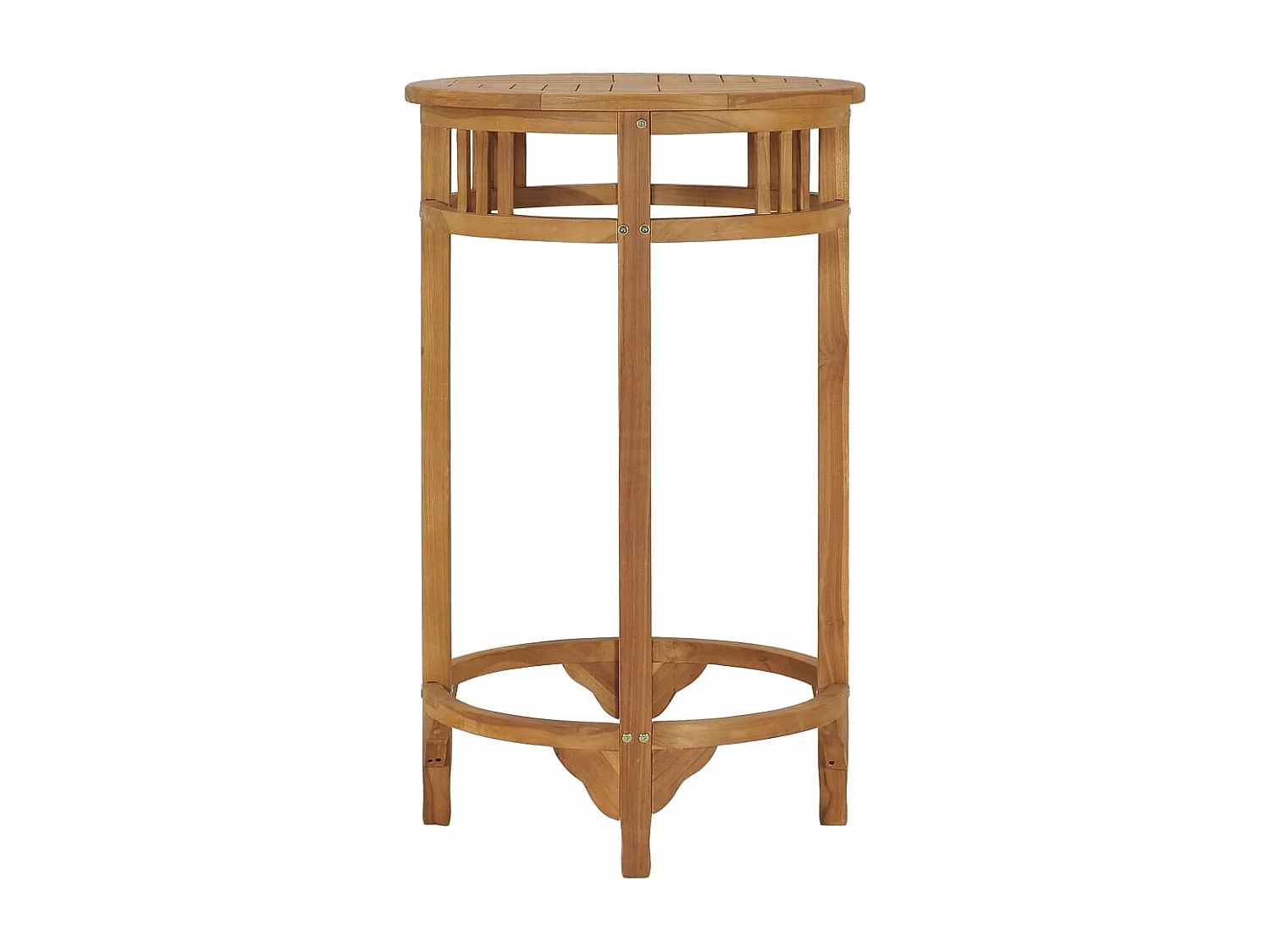 Table de bar Ø 60 cm Bois de teck solide