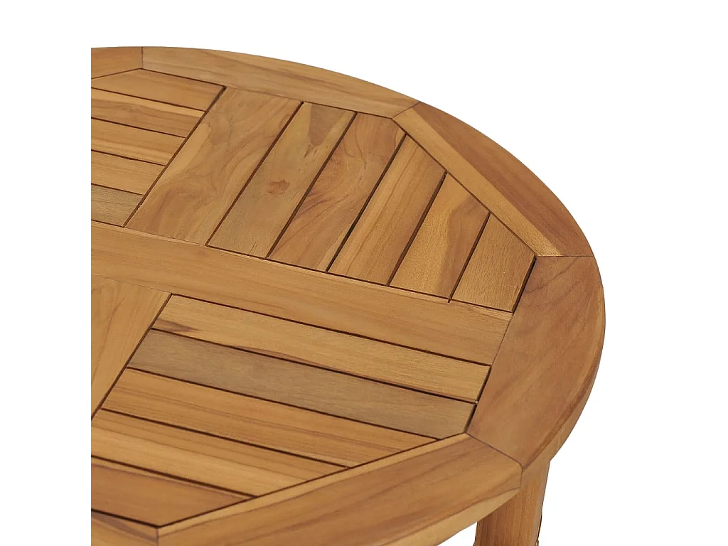 Table de bar Ø 60 cm Bois de teck solide
