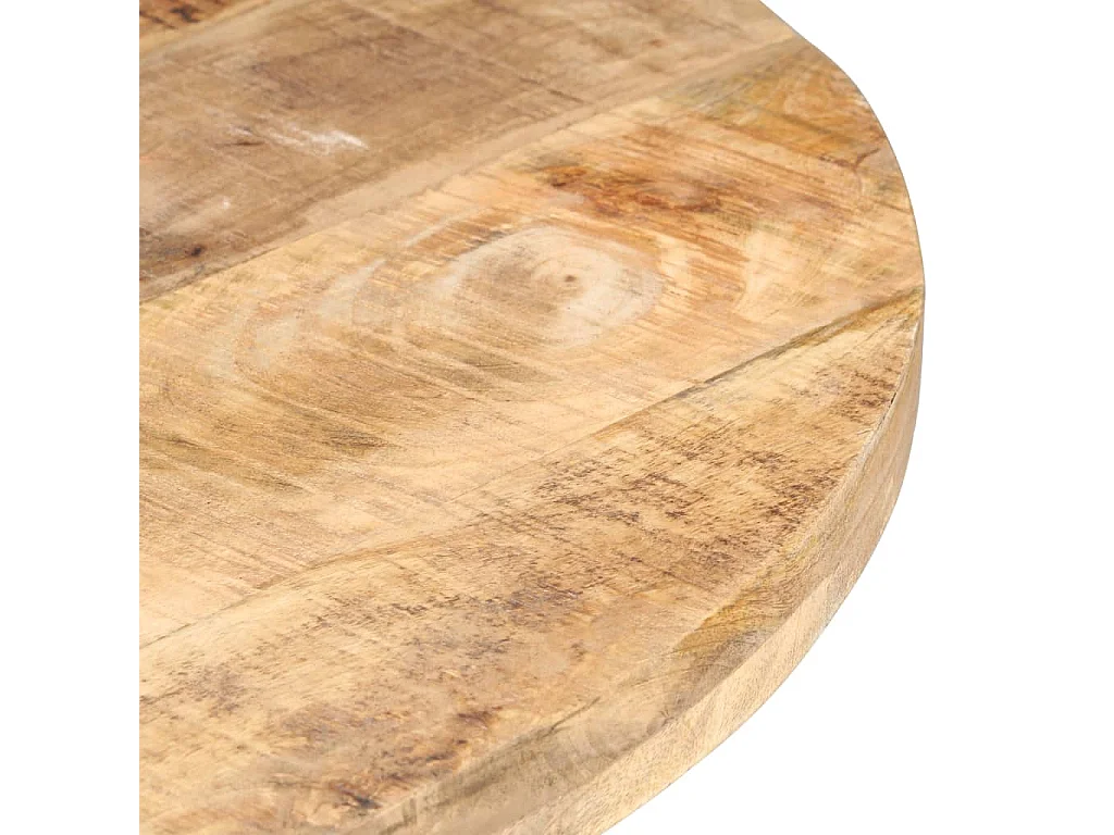 Table de salle à manger 80 cm Bois de manguier brut