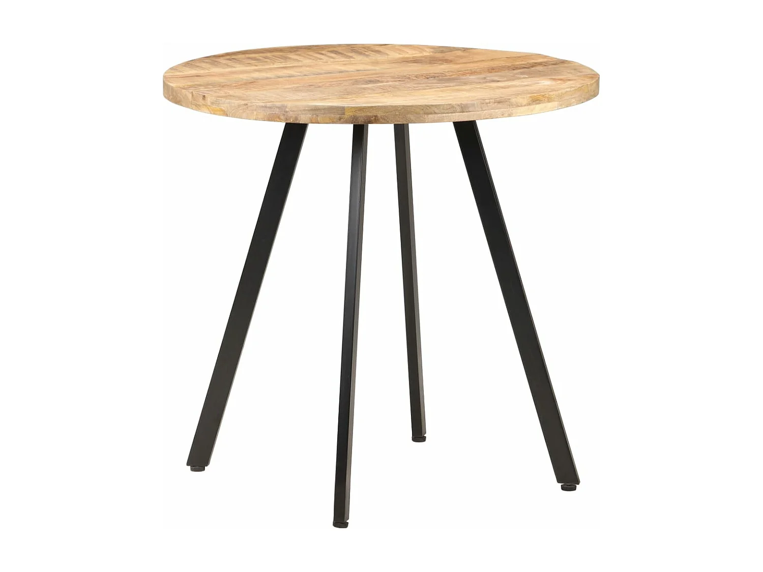 Table de salle à manger 80 cm Bois de manguier brut
