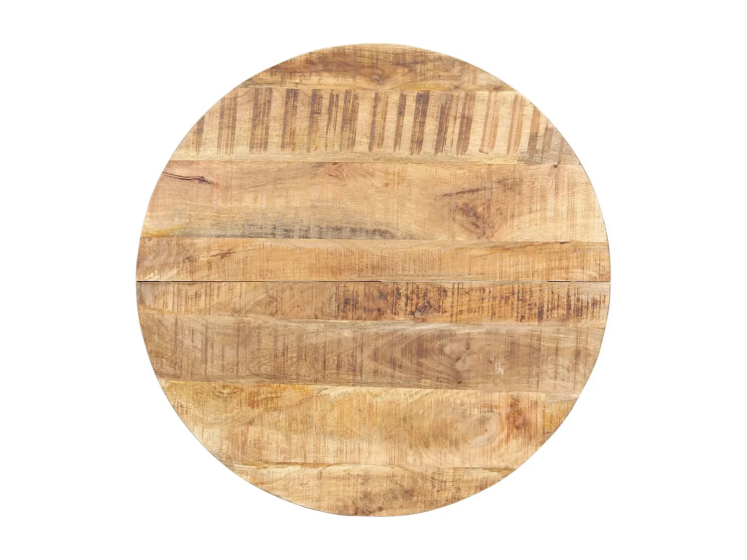 Eettafel 80 cm ruw mangohout