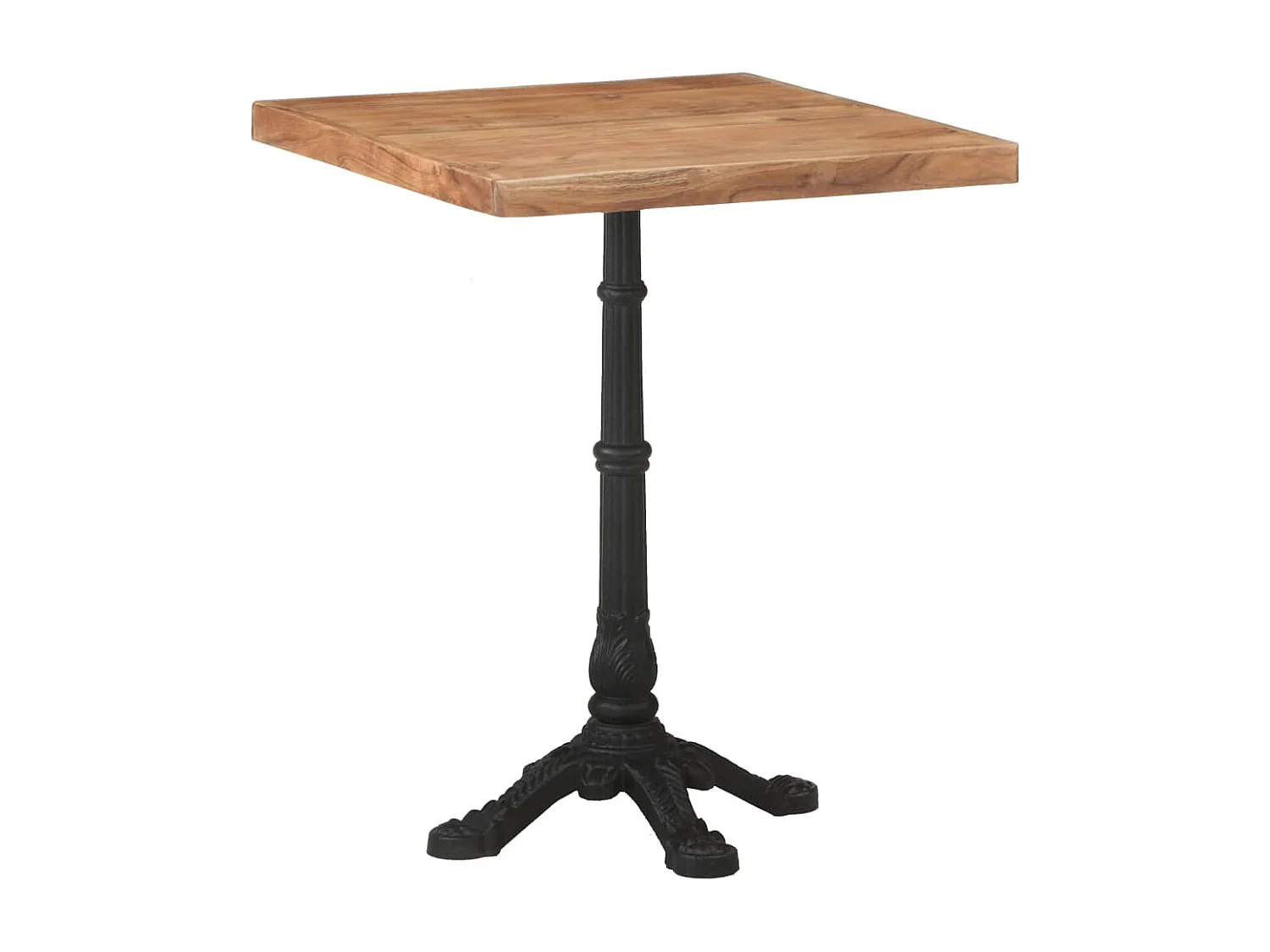 Mesa de bistrô 60x60x76 cm madeira de acácia maciça