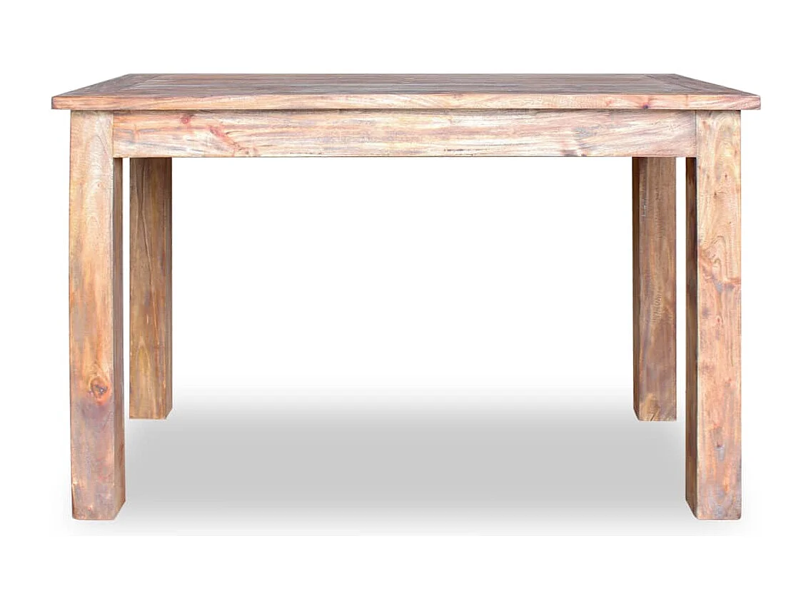 Mesa de jantar madeira de mogno maciça 120x60x77 cm