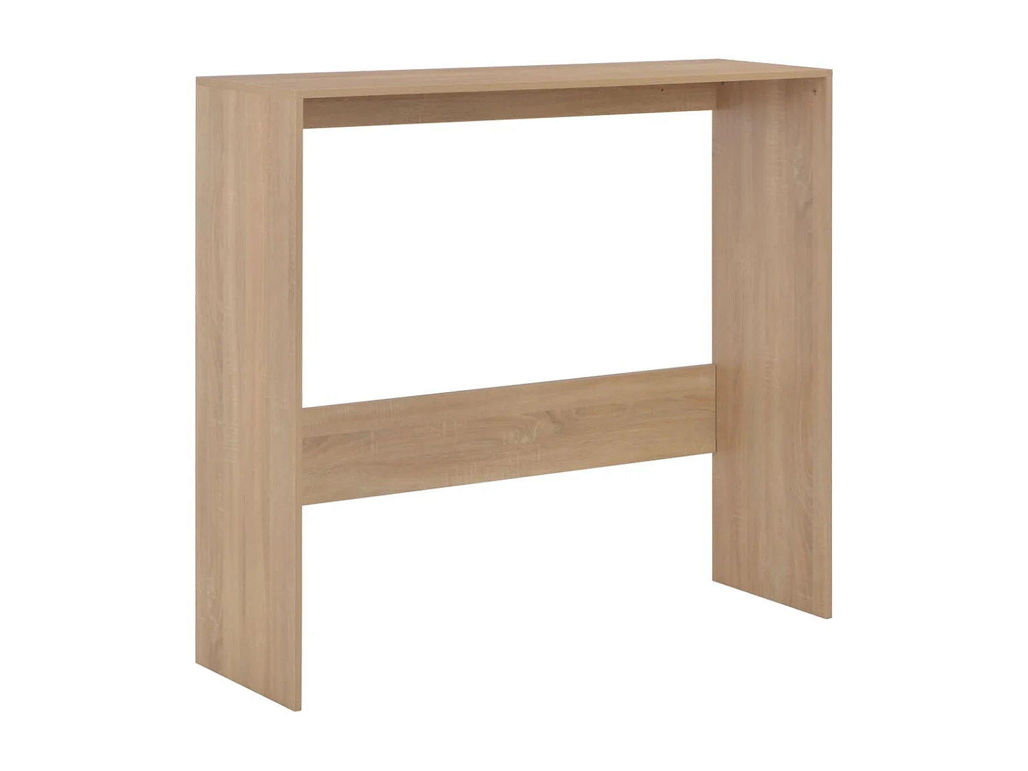 Tavolo da Bar con 2 Piani d'Appoggio Rovere 130x40x120 cm