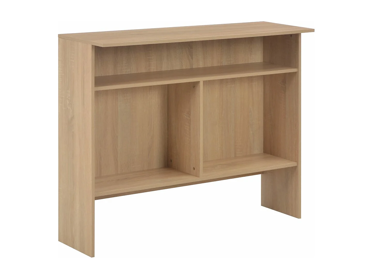 Tavolo da Bar con 2 Piani d'Appoggio Rovere 130x40x120 cm