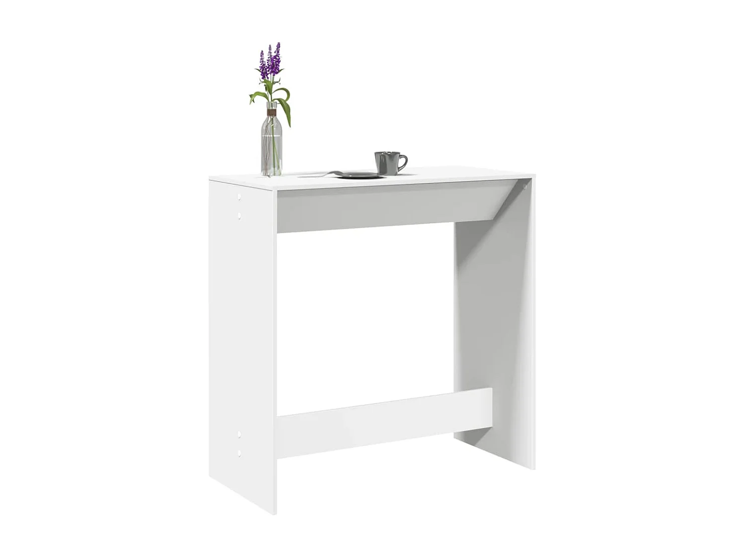 Mesa de bar 102x50x103,5 cm derivados de madeira branco