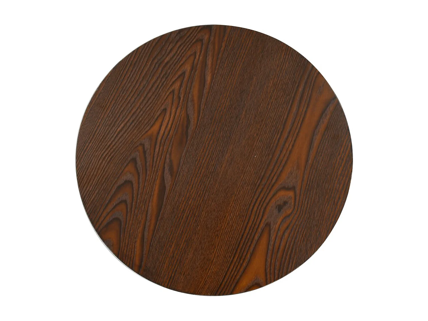 Mesa bistrô 40 cm MDF castanho-escuro