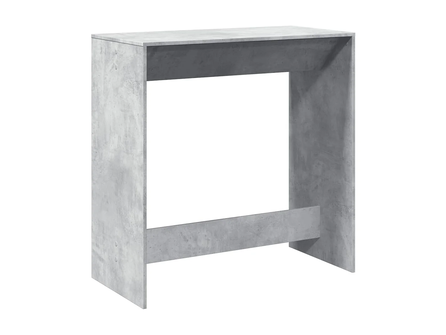 Table de bar gris béton 102x50x103,5 cm bois d'ingénierie
