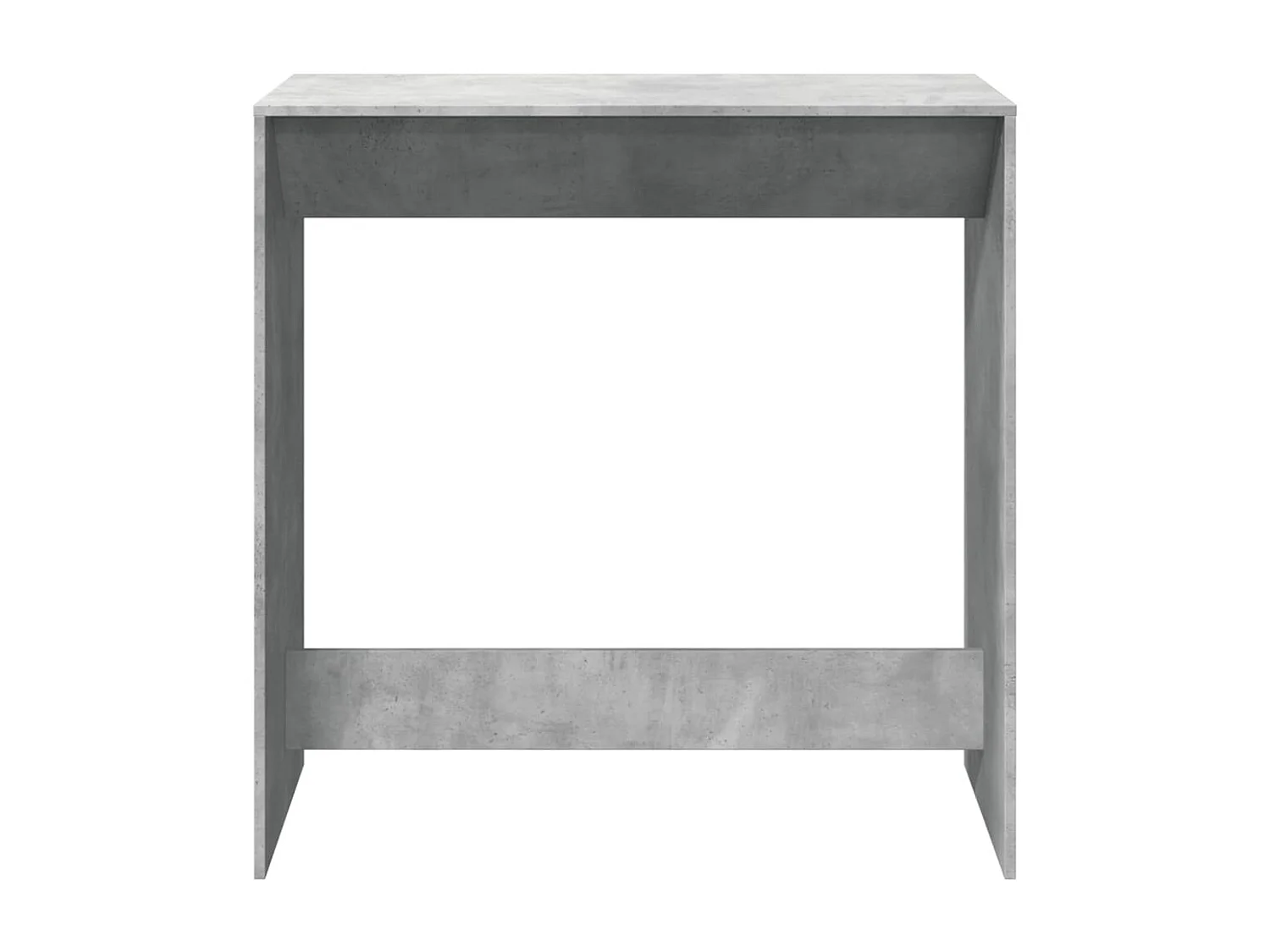 Table de bar gris béton 102x50x103,5 cm bois d'ingénierie