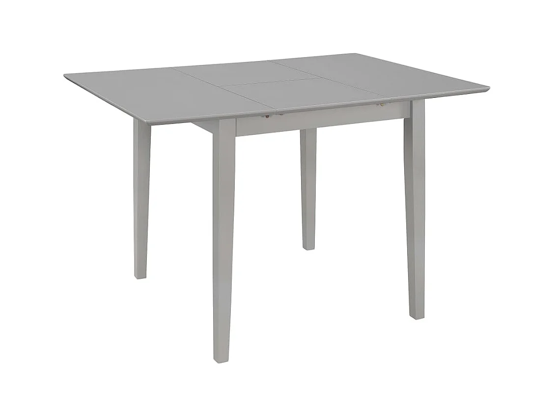 Table à dîner extensible Gris (80-120) x 80 x 74 cm MDF