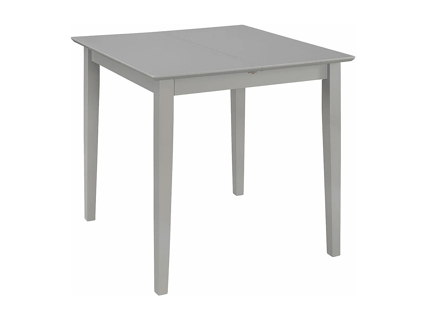 Mesa de jantar extensível (80-120)x80x74 cm MDF cinzento