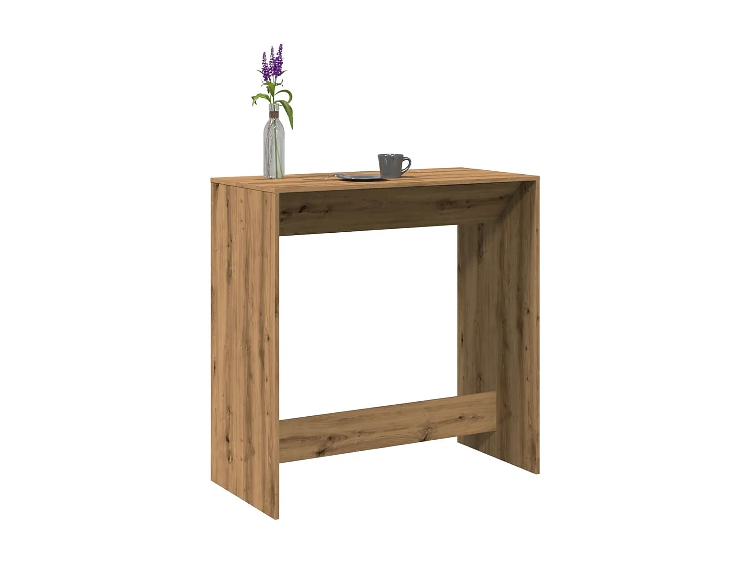 Tavolo Bar Rovere Artigianale 102x50x103,5 cm Legno Multistrato