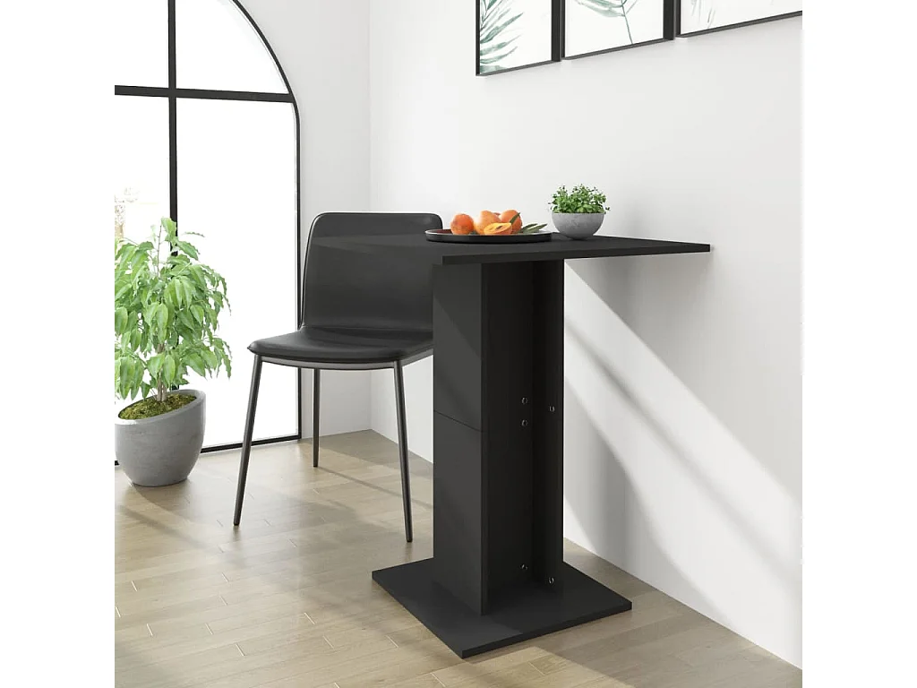 Mesa de bistrô 60x60x75cm derivados de madeira preto