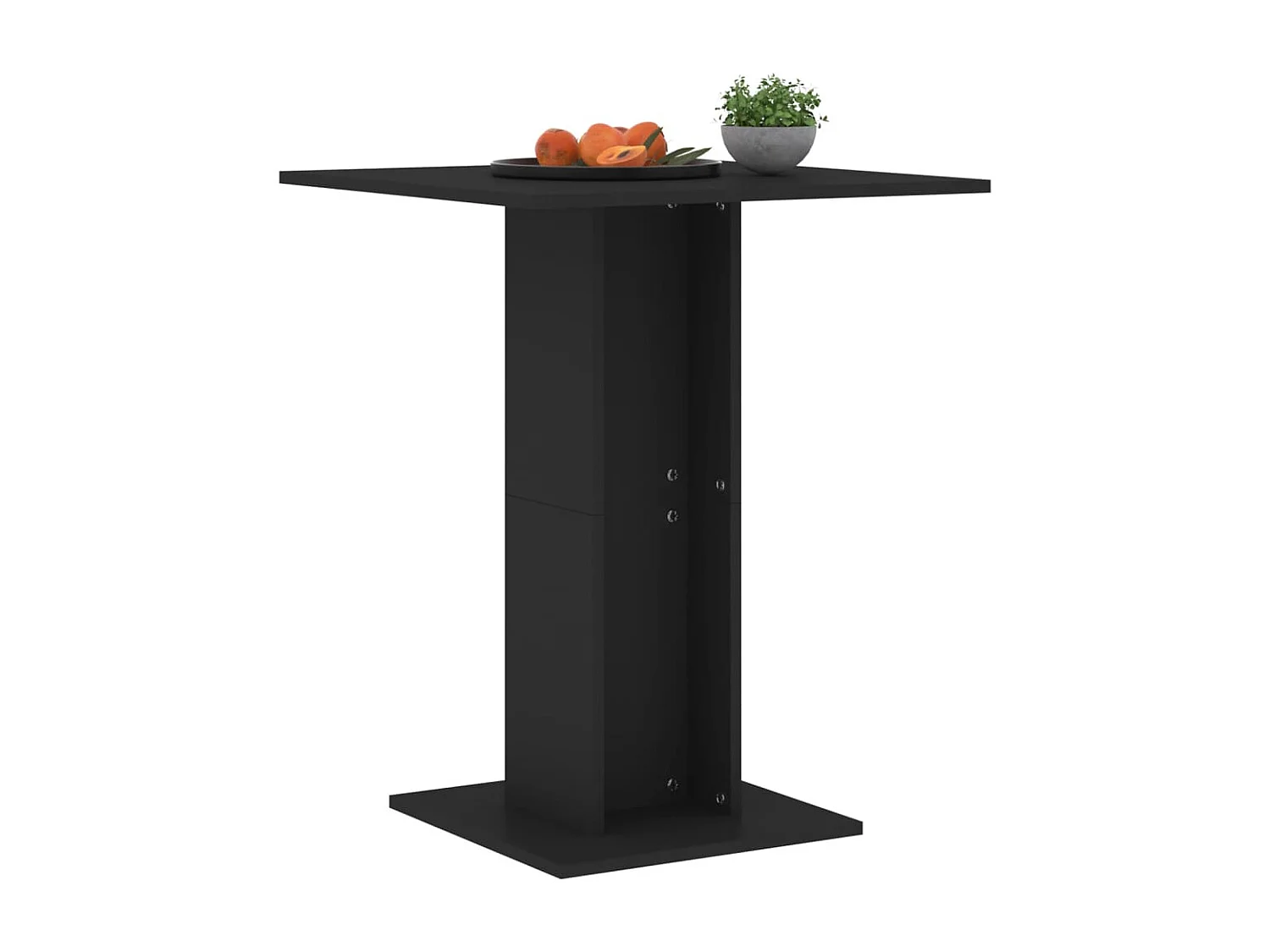 Mesa de bistrô 60x60x75cm derivados de madeira preto