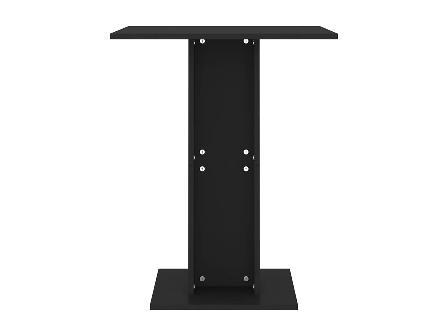 Mesa de bistrô 60x60x75cm derivados de madeira preto