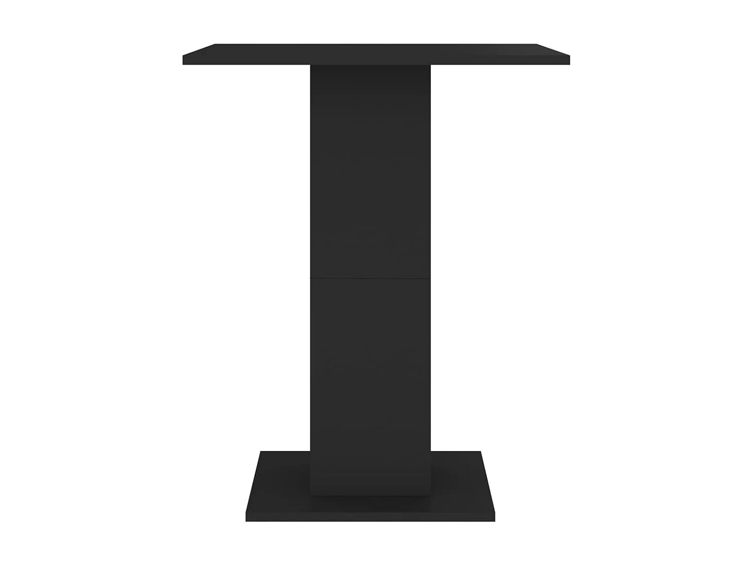 Mesa de bistrô 60x60x75cm derivados de madeira preto