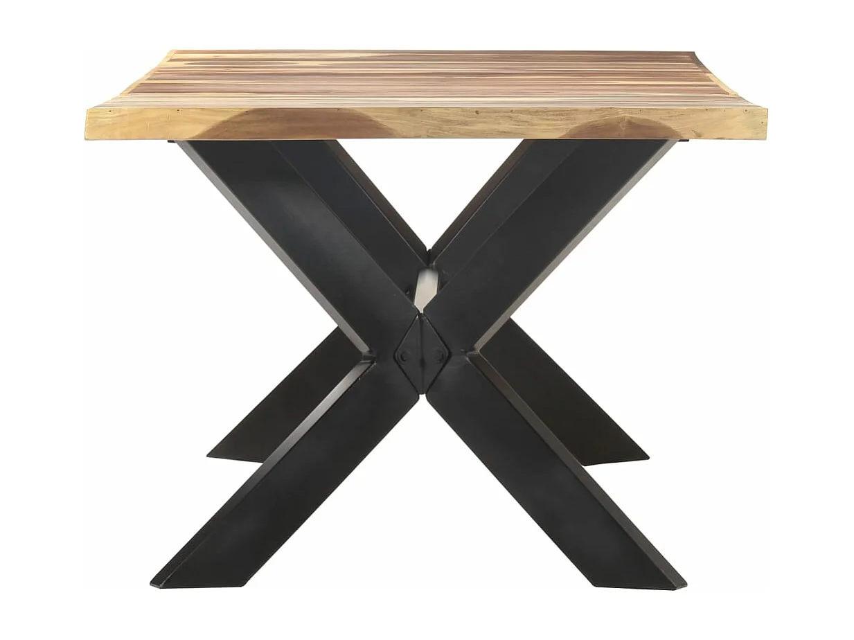 Esstisch 200x100x75 cm Massivholz Honigfarben