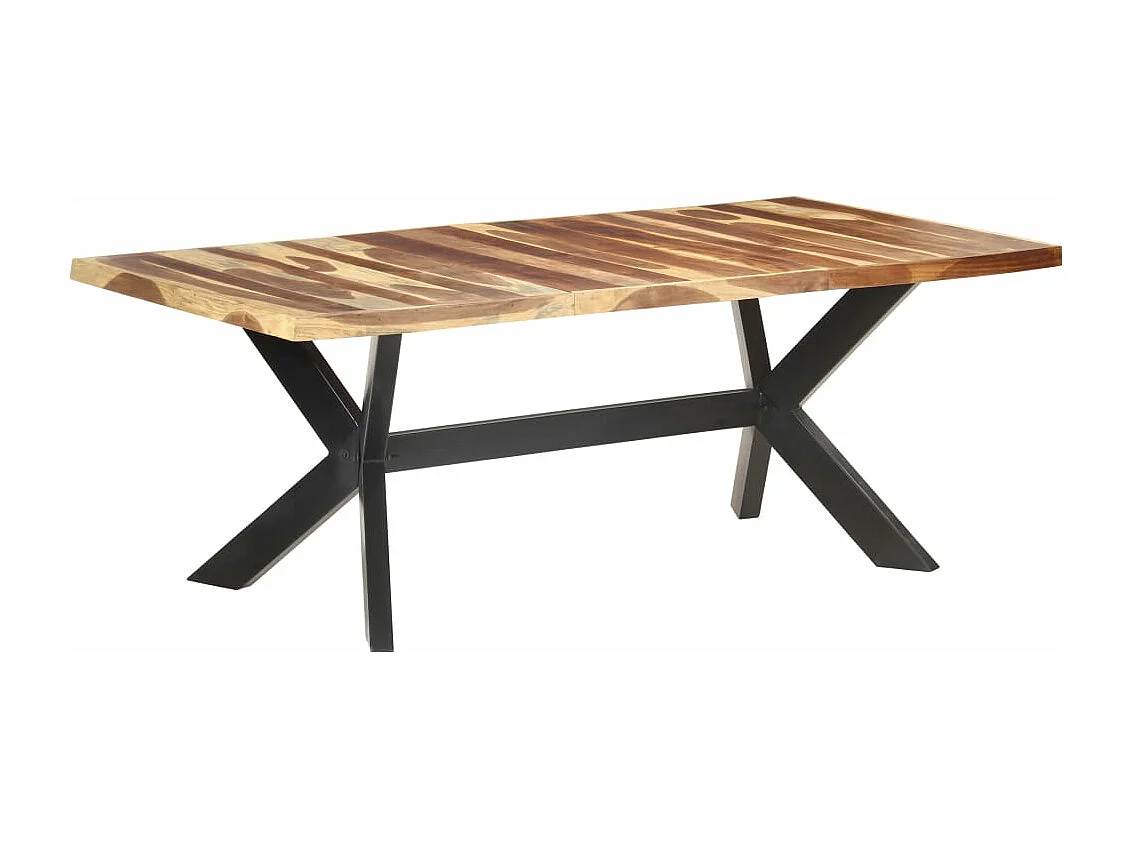 Esstisch 200x100x75 cm Massivholz Honigfarben