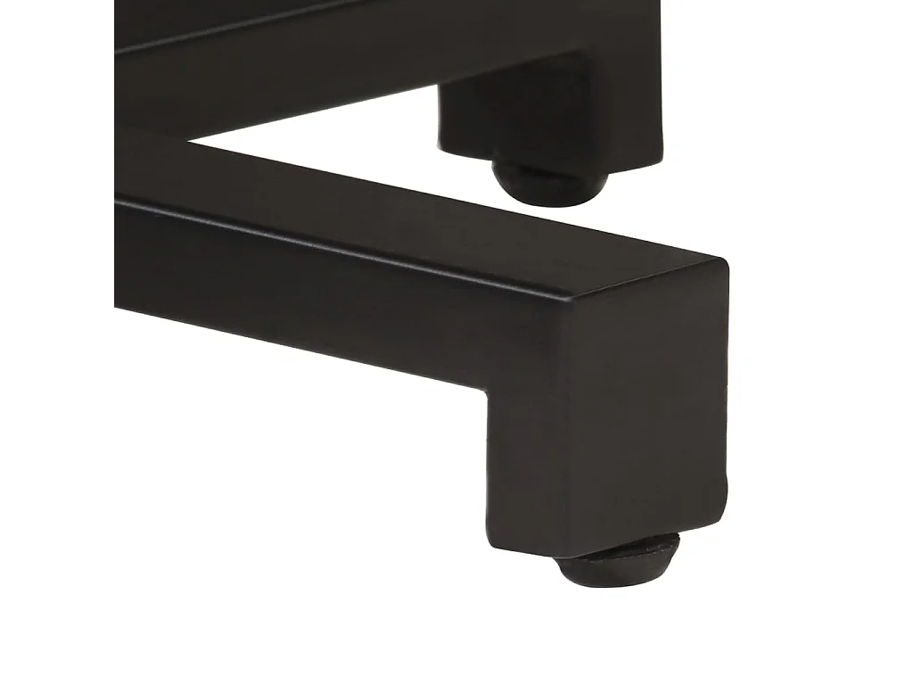 Tavolino da Bistrot Rotondo Ø80x75 cm in Legno di Mango Grezzo