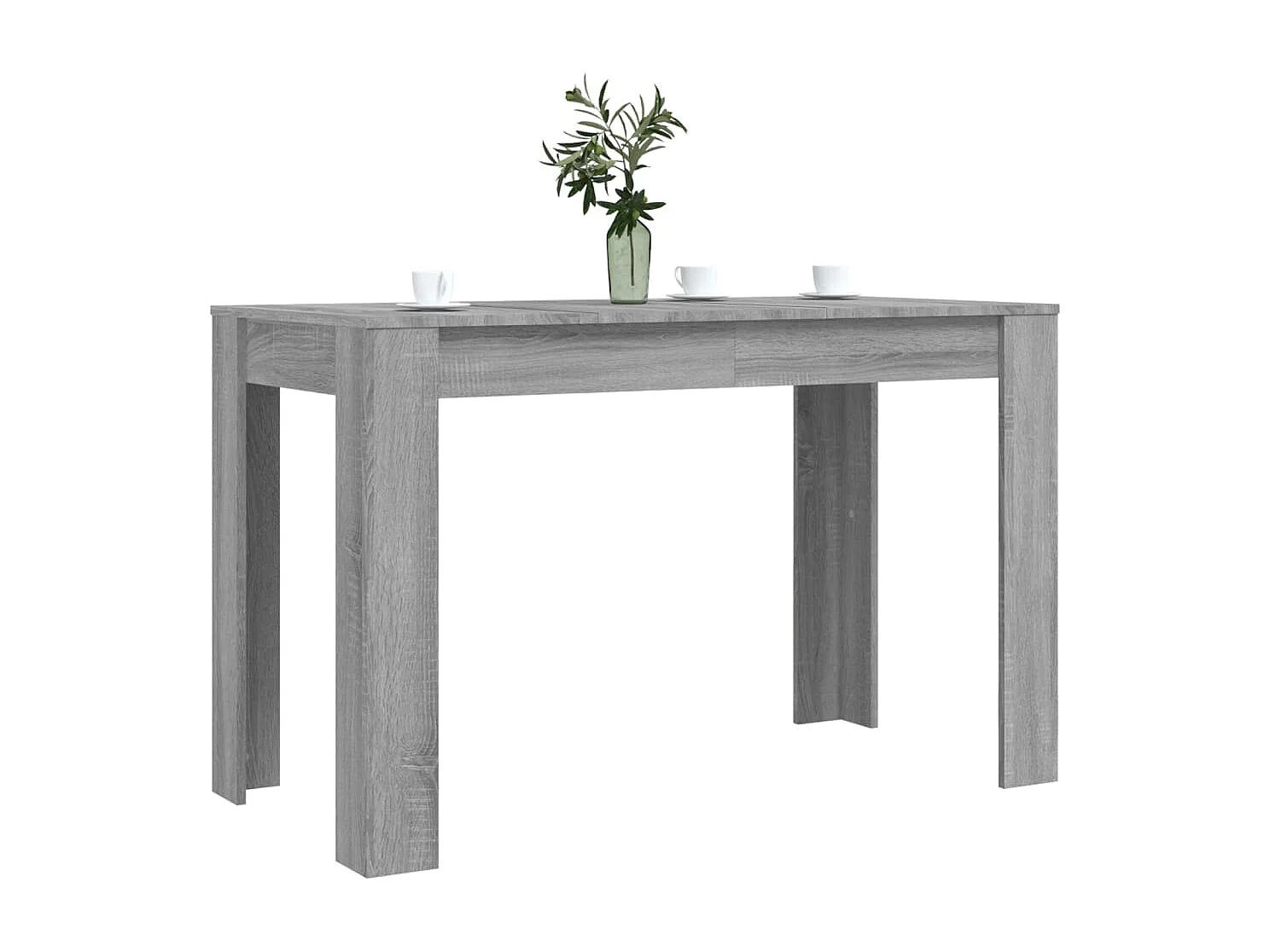 Table à dîner sonoma gris 120x60x76 cm bois d'ingénierie