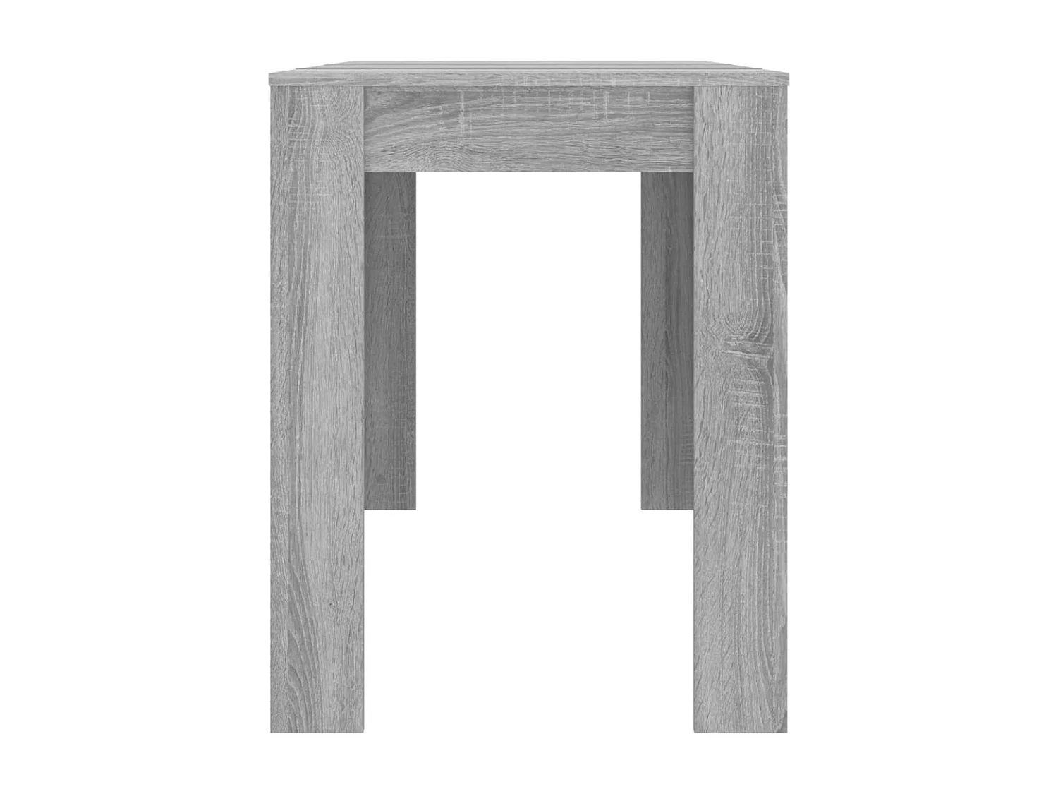 Table à dîner sonoma gris 120x60x76 cm bois d'ingénierie