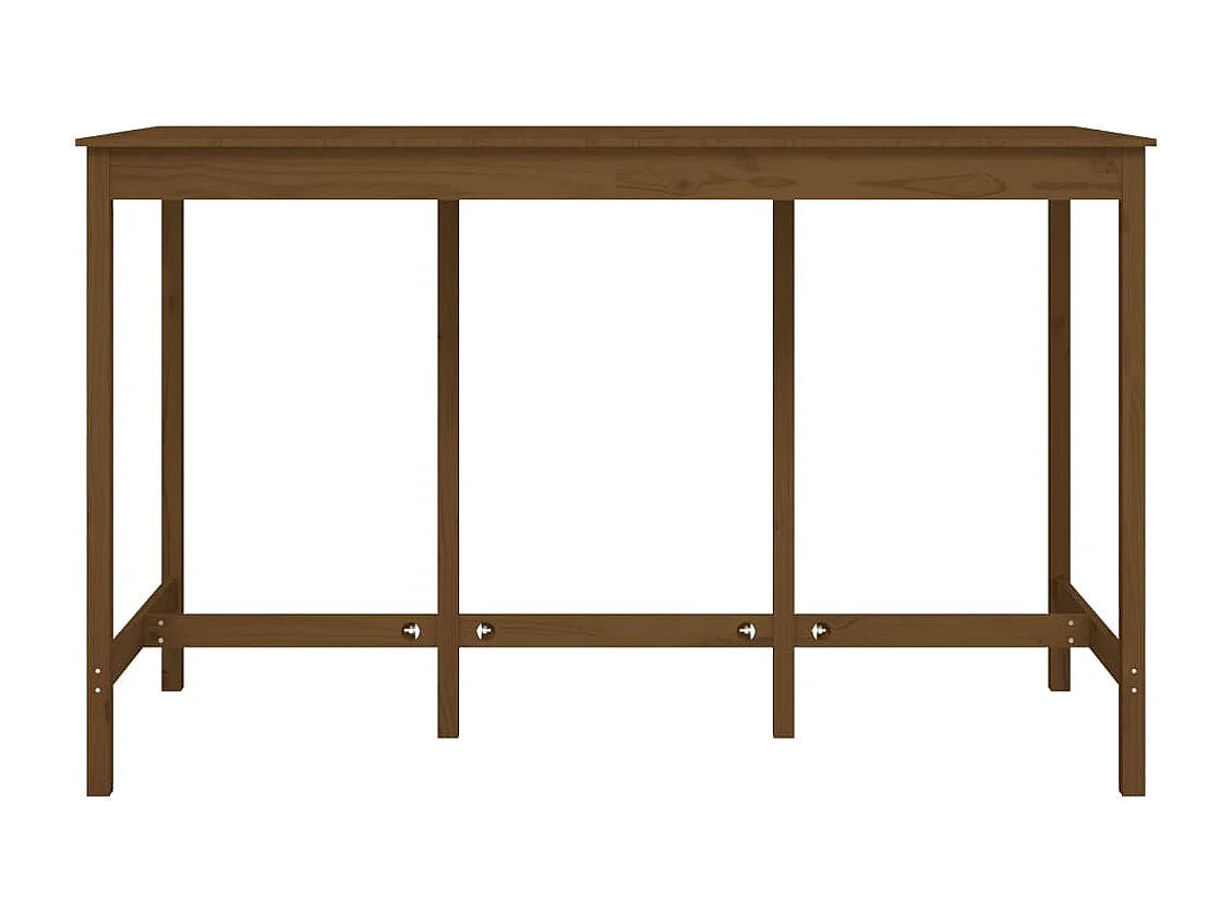 Mesa de bar 180x80x110 cm pinho maciço castanho mel