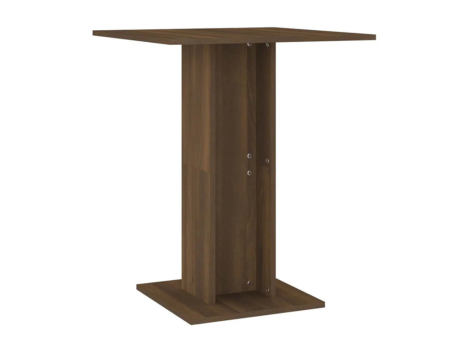 Table de bistro Chêne marron 60x60x75 cm Bois d'ingénierie