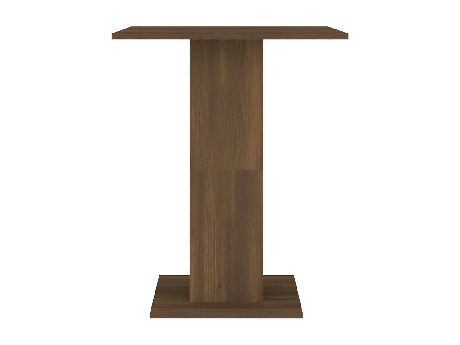 Table de bistro Chêne marron 60x60x75 cm Bois d'ingénierie