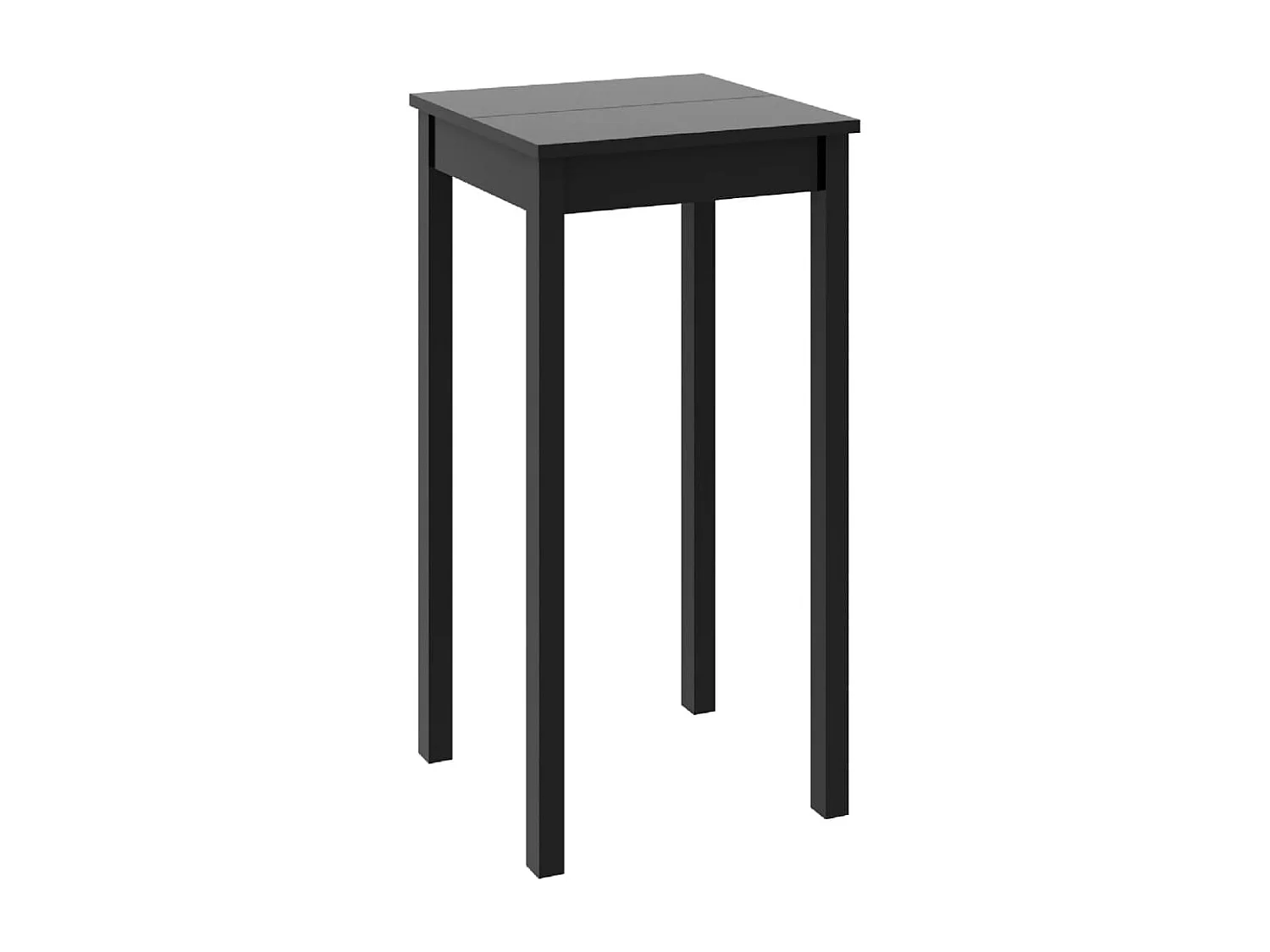 Tavolo da Bar in MDF Nero 55x55x107 cm