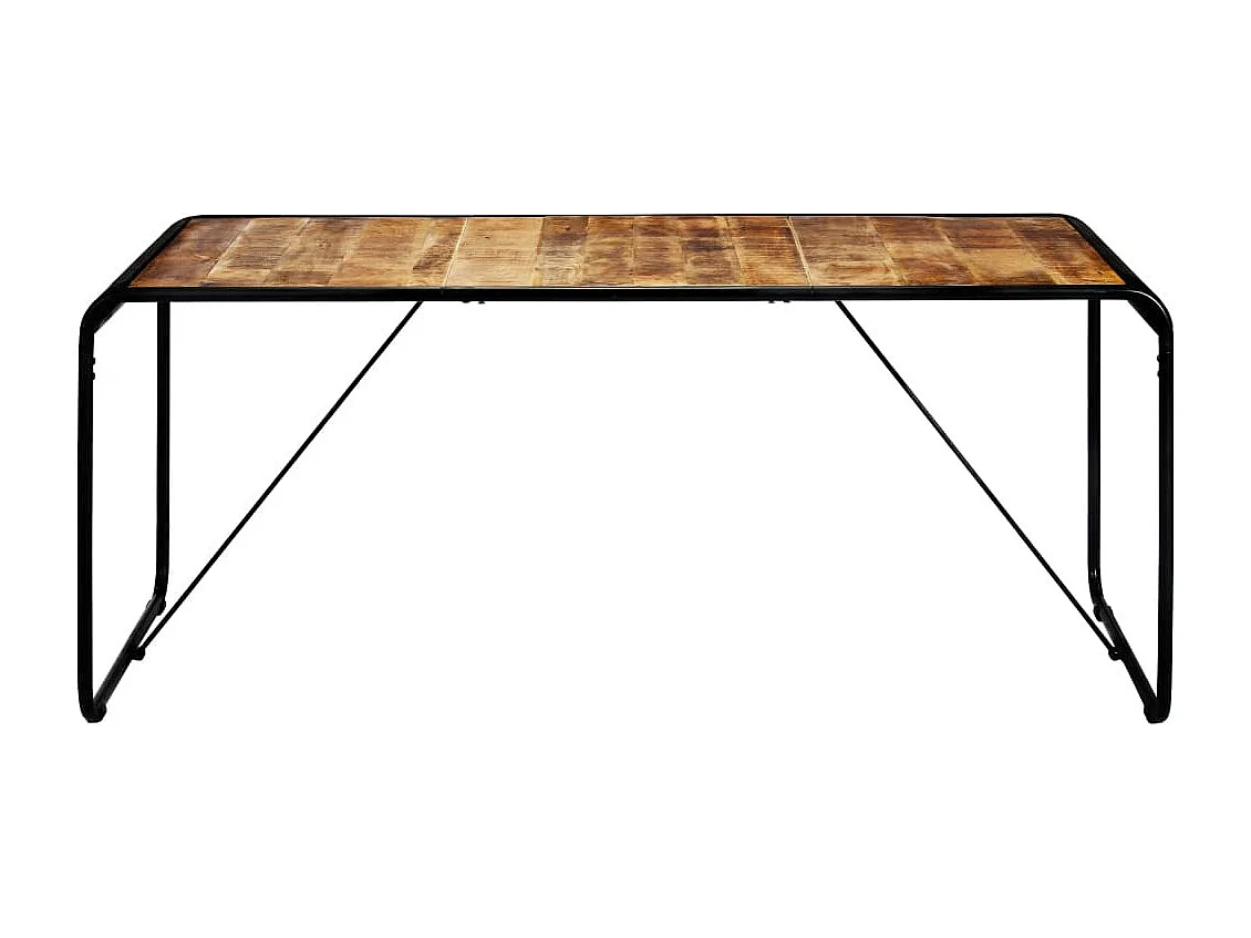 Tavolo da Pranzo 180x90x76 cm Legno Massello di Mango Grezzo