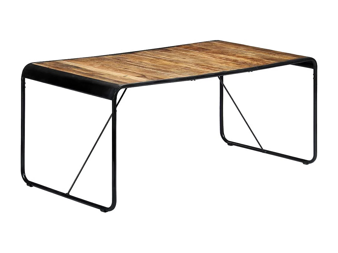 Eettafel 180x90x76 cm massief ruw mangohout
