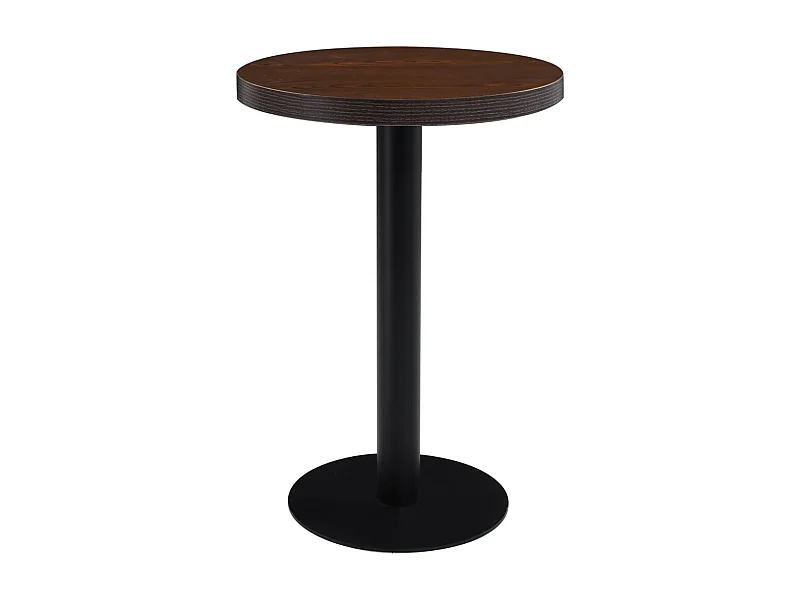 Tavolo da Bistrot Marrone Scuro 60 cm in MDF
