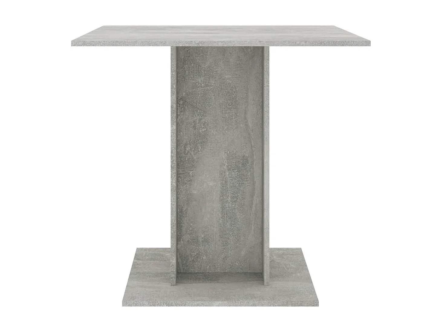 Table à manger Gris béton 80x80x75 cm bois d'ingénierie