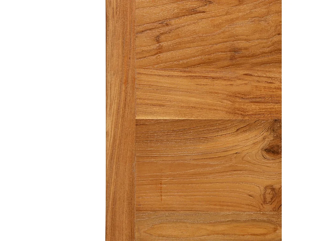 Mesa de bar em madeira de teca recuperada maciça 120x58x106 cm